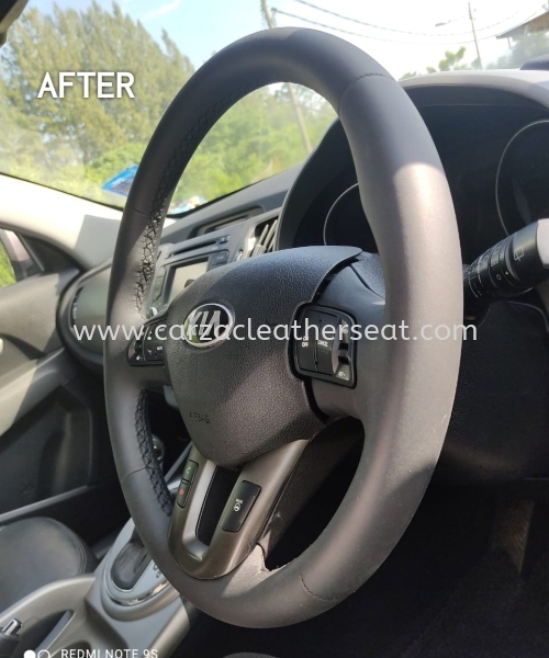 KIA SPORTAGE STEERING WHEEL REPLACE LEATHER 