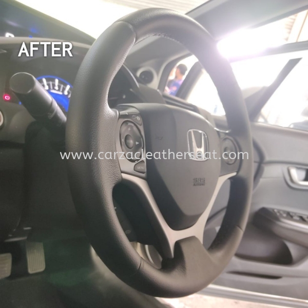 HONDA CIVIC STEERING WHEEL REPLACE LEATHER 