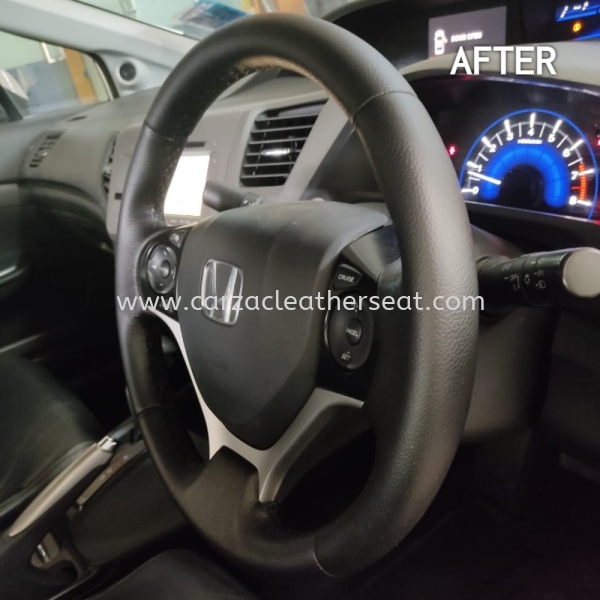 HONDA CIVIC STEERING WHEEL REPLACE LEATHER 