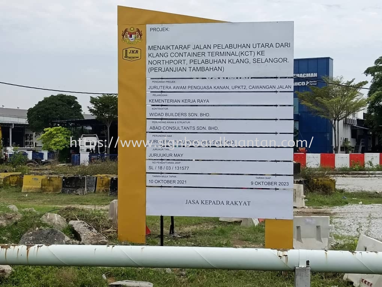 JKR CONSTRUCTION PROJECT SIGNBOARD