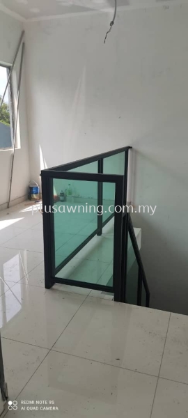 HAND RAILING LAMINATED GLASS @JALAN KENAGA, SEMENYIH, SELANGOR