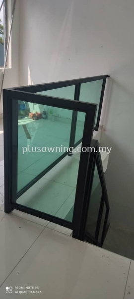 HAND RAILING LAMINATED GLASS @JALAN KENAGA, SEMENYIH, SELANGOR