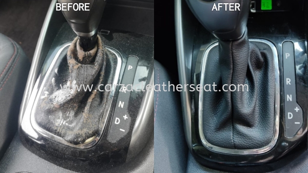 KIA FORTE GEAR KNOB COVER REPLACE LEATHER