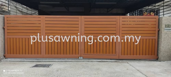 FOLDING GATE MIX ALUMINIUM @TAMAN LAGENDA MAS, BATU 9 CHERAS, KUALA LUMPUR 