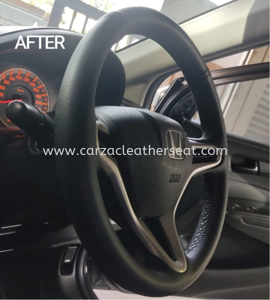 HONDA CITY STEERING WHEEL REPLACE LEATHER 