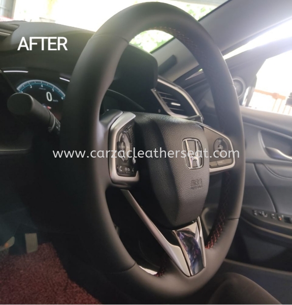 HONDA CIVIC FC STEERING WHEEL REPLACE LEATHER 