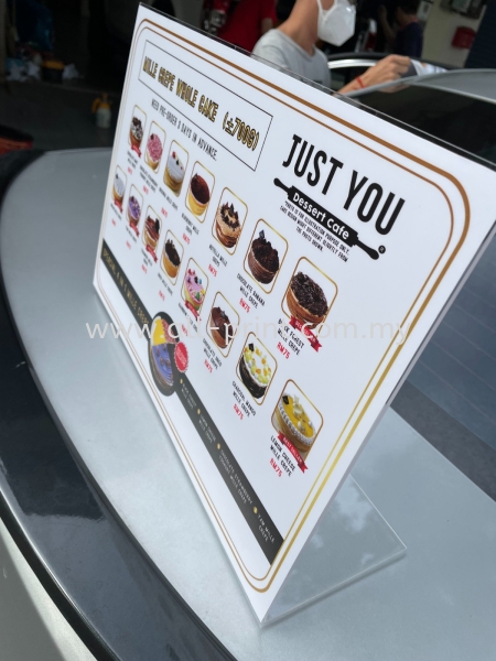 Just You Cafe - Acrylic Signage