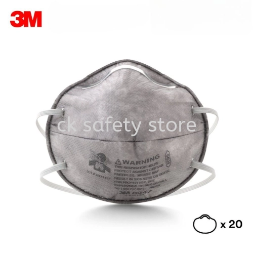 3M 8247 R95 Organic Vapor Disposable Respirator/ Organic Vapor Mask [20 pcs/box]