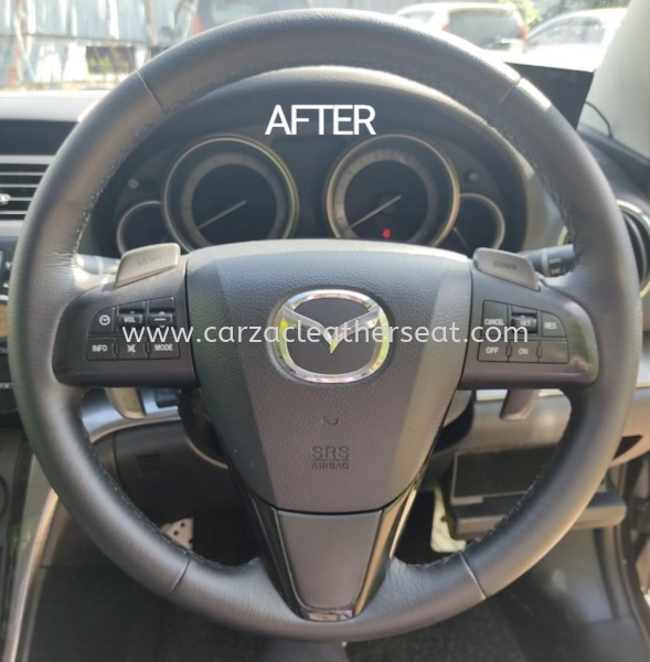 MAZDA 6 STEERING WHEEL REPLACE LEATHER 