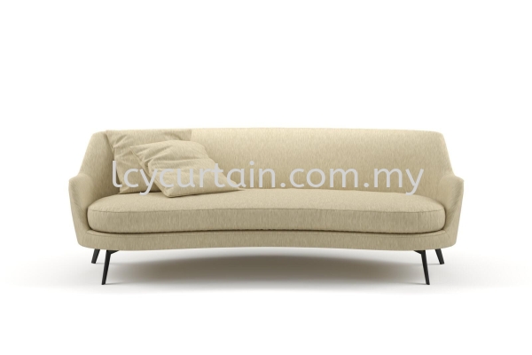 Tuxedo 15 Hay Curved Sofa