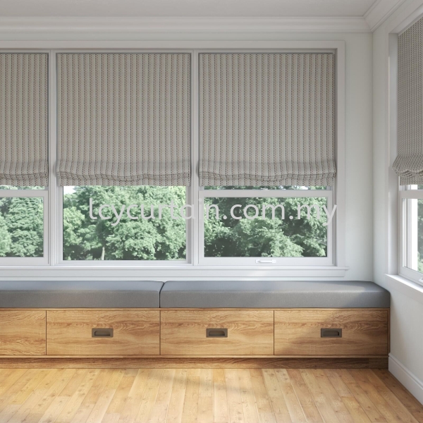 Jamboree Jumbo 06 Mist Roman Blind