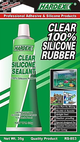 Clear 100% SILICONE RUBBER RS-853