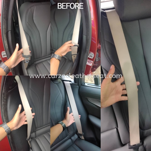 BMW X6 SEAT BELT REPLACE TO BLACK COLOUR 