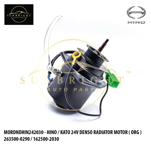 MORDNDHIN242030 - HINO / KATO 24V DENSO RADIATOR MOTOR ( ORG ) 263500-0290 / 162500-2030