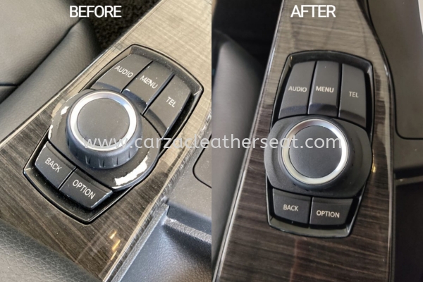 BMW 320I RADIO BUTTON LOGO SPRAY 