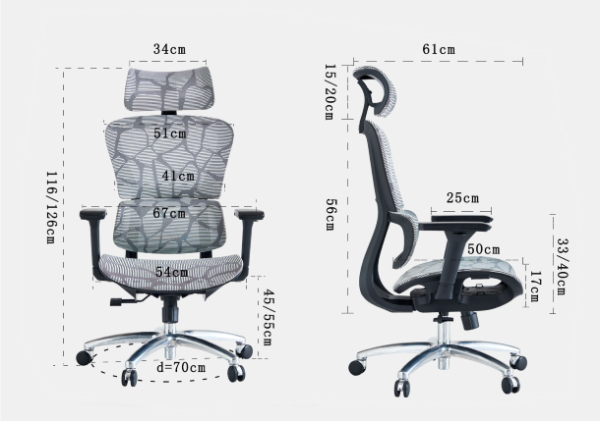 WN 1573A-3D WOVEN FULL MESH ERGONOMIC OFFICE CHAIR. (10 Years Warranty)