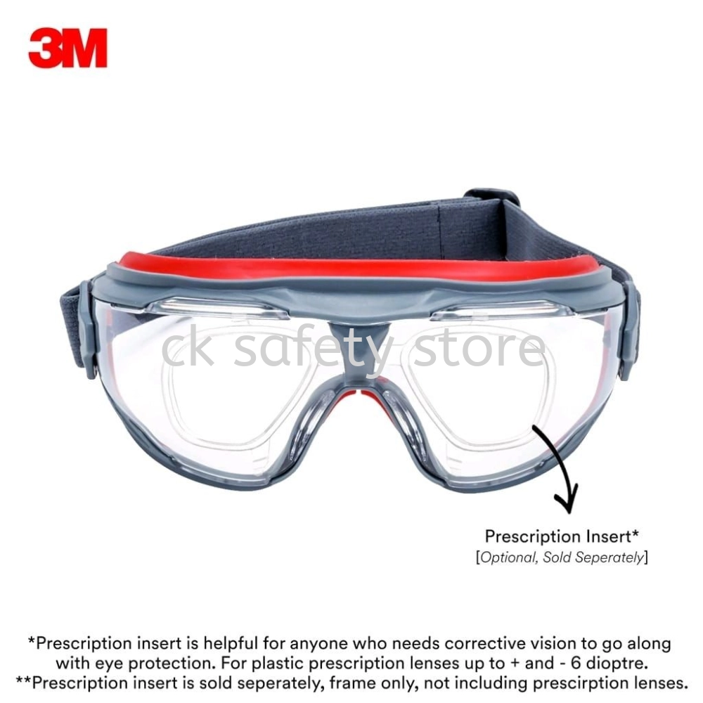 3M GG501SGAF GoggleGear Scotchgard Protector Ultimate Anti-fog Goggle/ Safety Eyewear