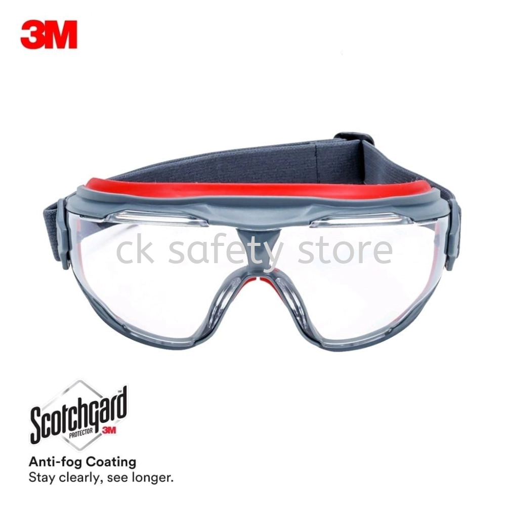 3M GG501SGAF GoggleGear Scotchgard Protector Ultimate Anti-fog Goggle/ Safety Eyewear