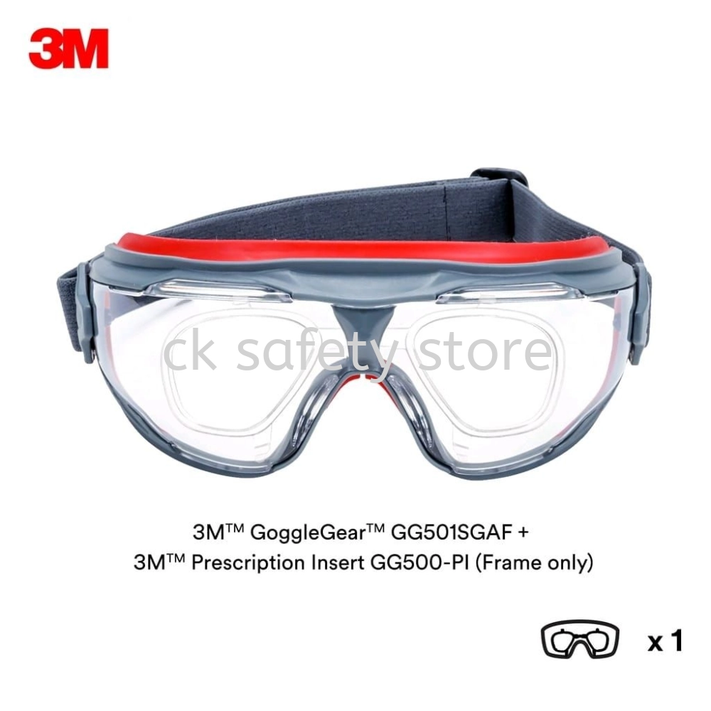 3M GG501SGAF GoggleGear Scotchgard Protector Ultimate Anti-fog Goggle/ Safety Eyewear