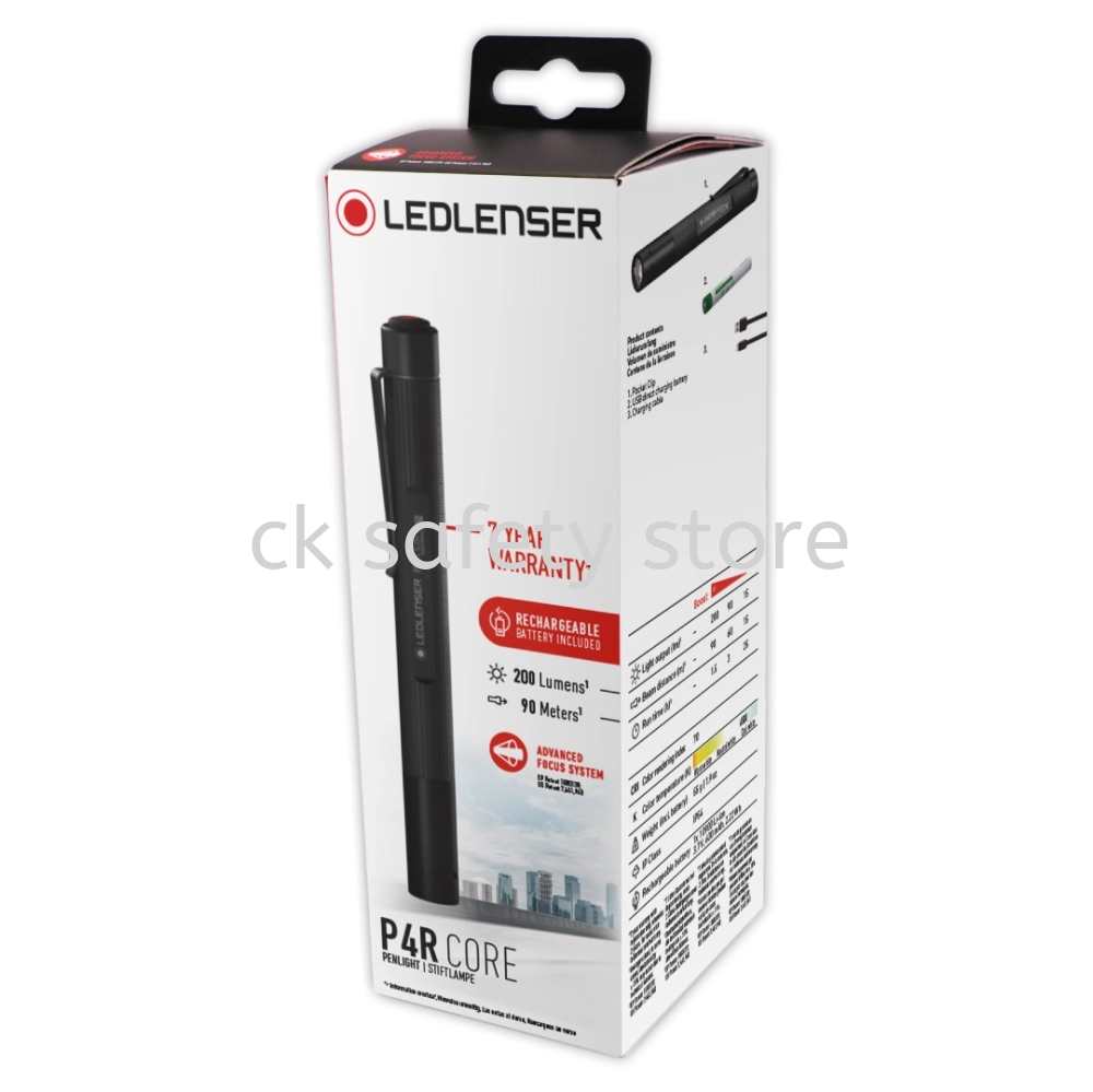 LEDLENSER P4R CORE RECHARGEABLE BATTERY FLASHLIGHT