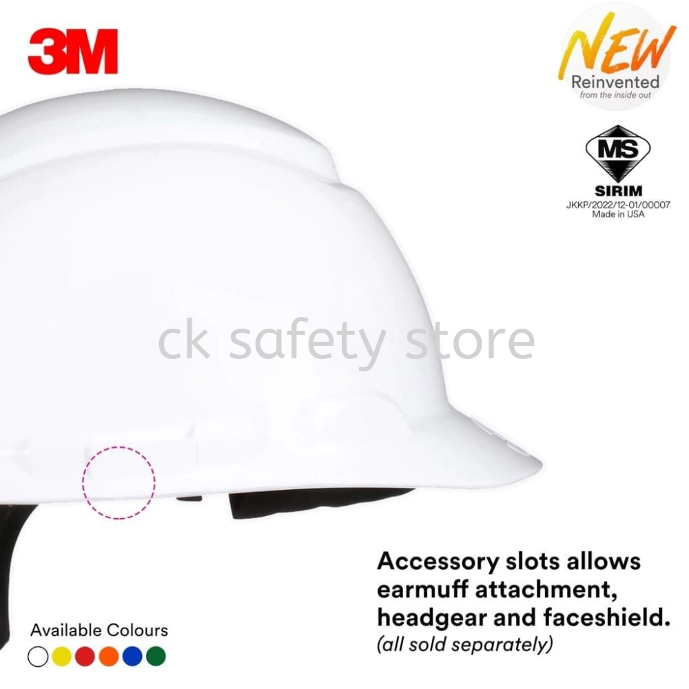 3M H-700SFR-UV SIRIM - Series Ratchet Safety Helmet