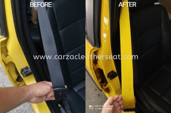 BMW M3 SEAT BELT REPLACE YELLOW COLOUR 