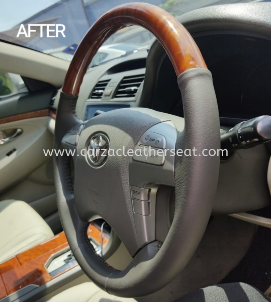 TOYOTA CAMRY STEERING WHEEL REPLACE LEATHER 