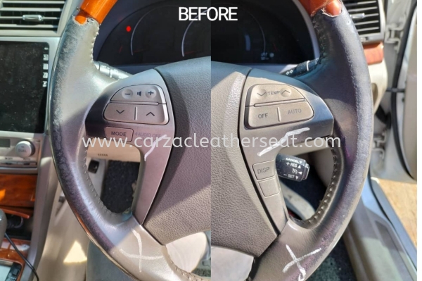 TOYOTA CAMRY STEERING WHEEL REPLACE LEATHER 