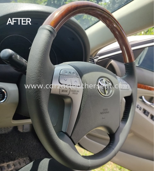 TOYOTA CAMRY STEERING WHEEL REPLACE LEATHER 