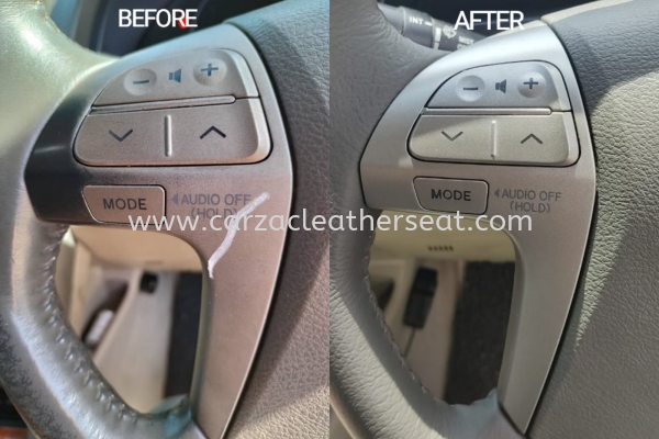 TOYOTA CAMRY STEERING WHEEL REPLACE LEATHER 