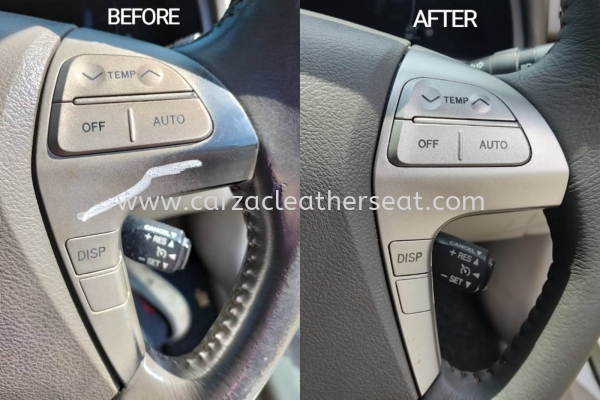 TOYOTA CAMRY STEERING WHEEL REPLACE LEATHER 