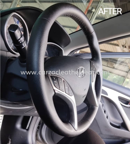 HYUNDAI ELANTRA STEERING WHEEL REPLACE LEATHER 