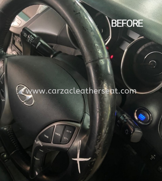 HYUNDAI ELANTRA STEERING WHEEL REPLACE LEATHER 