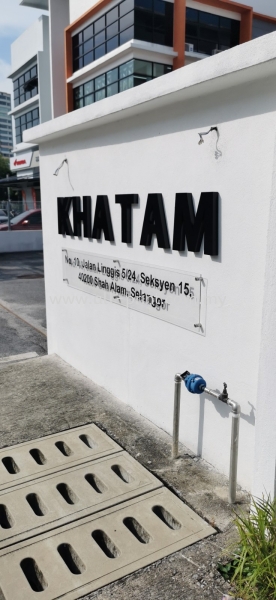 KHATAM Shah Alam - 3D Cut Out Pvc Lettering Signage
