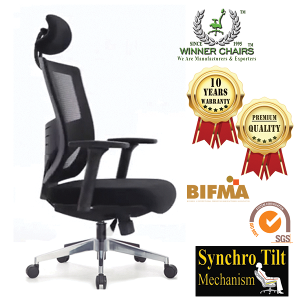 Ergonomic Office Chair WN1 ALU2-006-5D-BLK 