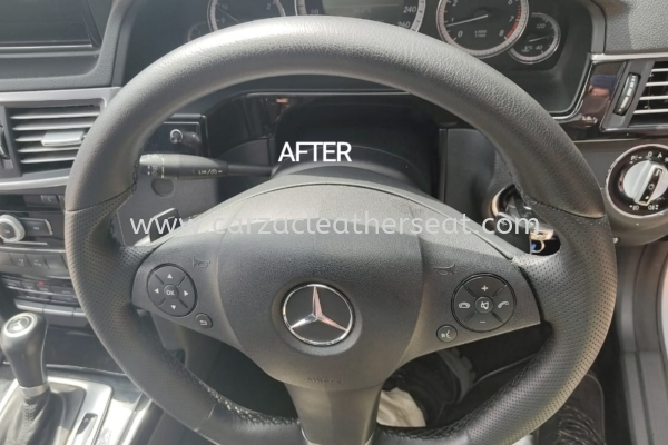 MERCEDES E250 STEERING WHEEL REPLACE LEATHER 