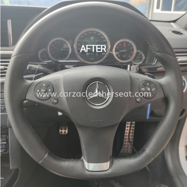 MERCEDES E250 STEERING WHEEL REPLACE LEATHER 