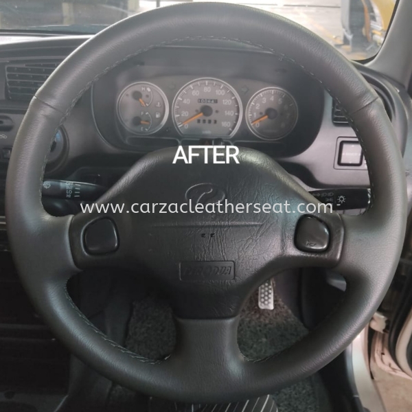 PERODUA KELISA STEERING WHEEL REPLACE LEATHER 