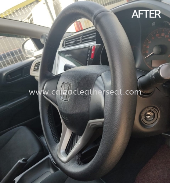 HONDA CITY STEERING WHEEL REPLACE LEATHER 