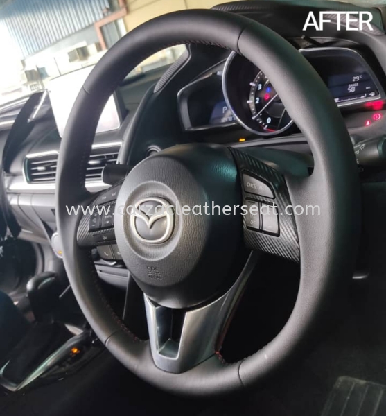 MAZDA 3 STEERING WHEEL REPLACE LEATHER 