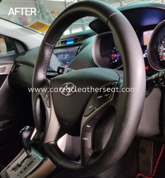 HYUNDAI ELANTRA STEERING WHEEL REPLACE LEATHER 