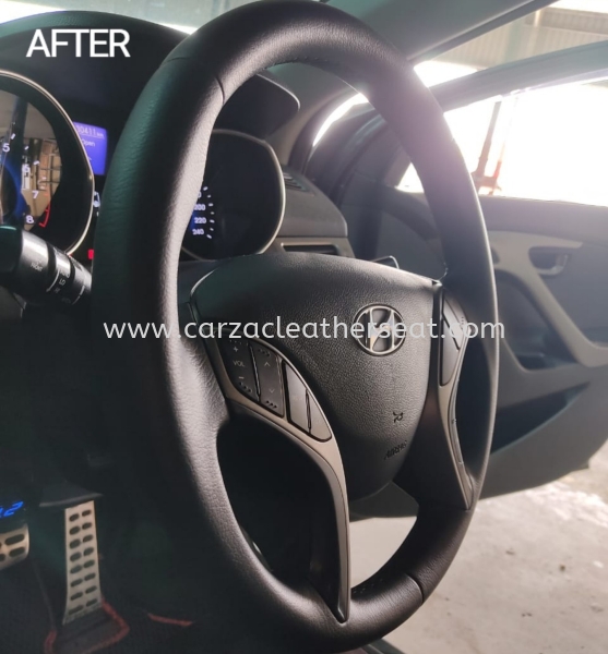 HYUNDAI ELANTRA STEERING WHEEL REPLACE LEATHER 