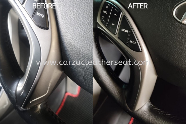 HYUNDAI ELANTRA STEERING WHEEL REPLACE LEATHER 