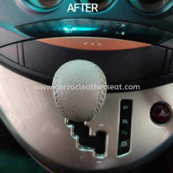 MITSUBISHI GRANDIS GEAR KNOB REPLACE LEATHER