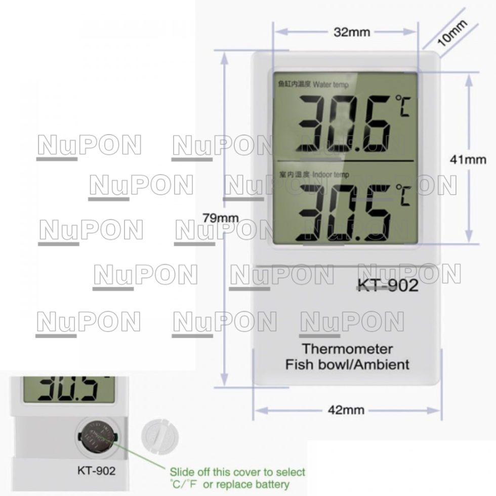 KT902 Digital Aquarium Thermo-Hygrometer