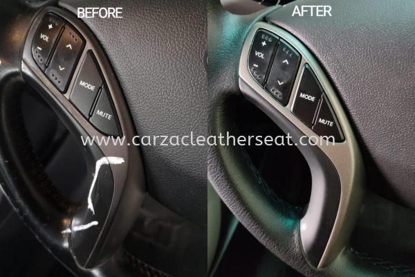 HYUNDAI ELANTRA STEERING WHEEL REPLACE LEATHER 