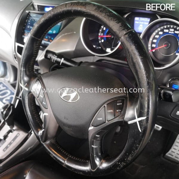 HYUNDAI ELANTRA STEERING WHEEL REPLACE LEATHER 