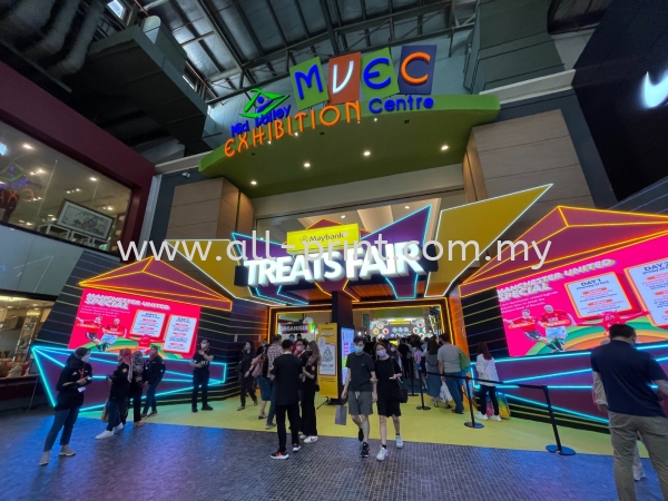 Maybank fair Mid Valley 3d box up lettering + LED conceal (Frontlit)