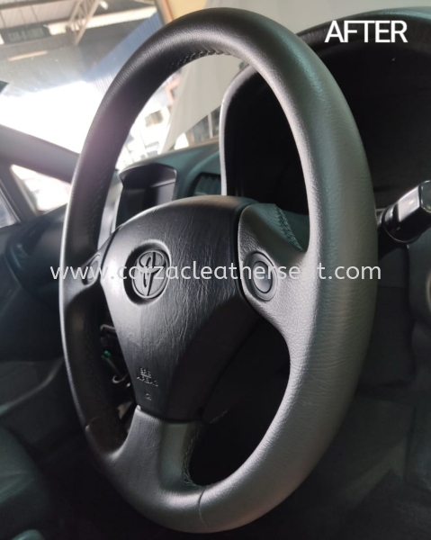 TOYOTA HARRIER STEERING WHEEL REPLACE LEATHER 