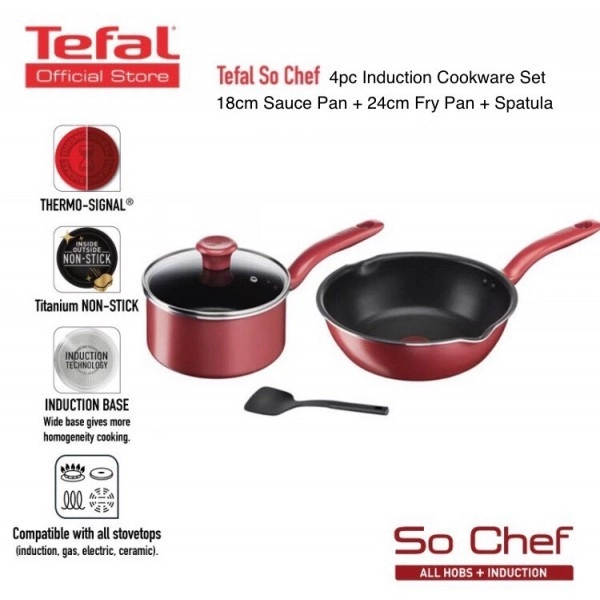 Tefal So Chef 4pcs Set (G135S4)